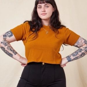 NWOT big bud press cropped tee